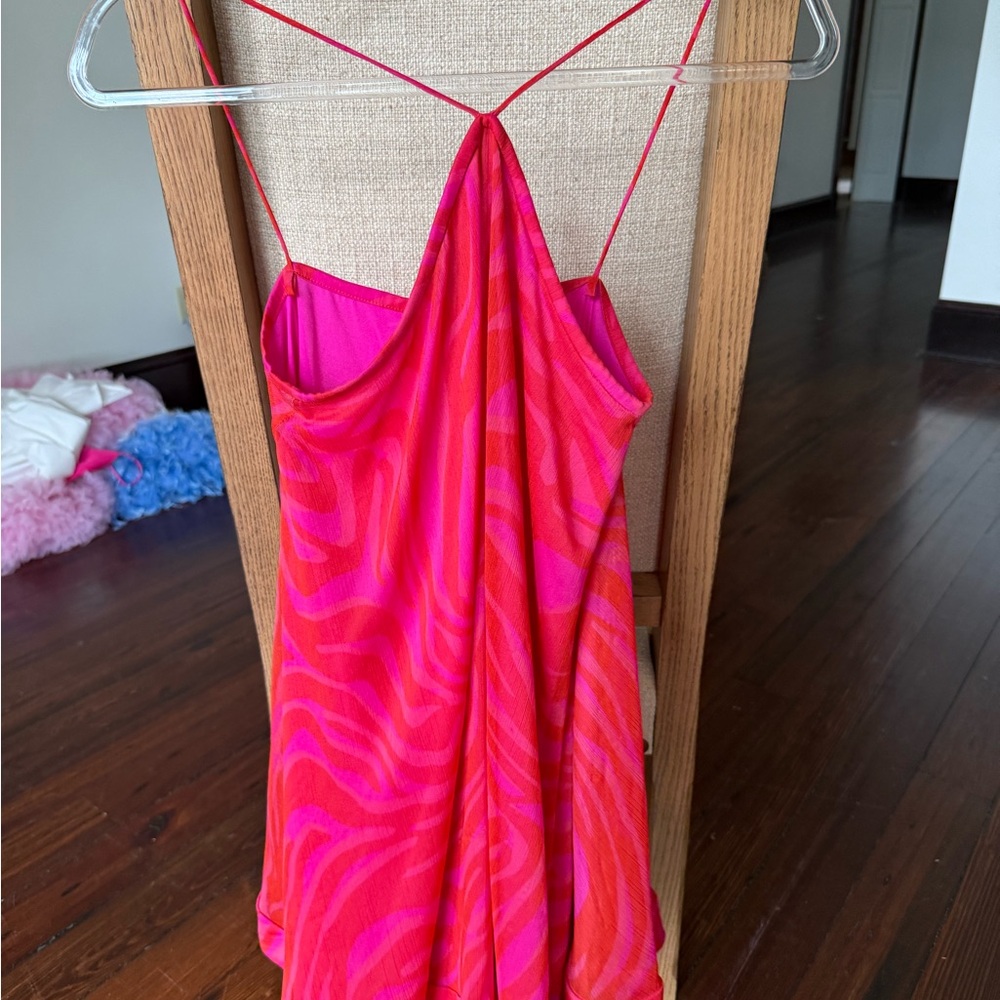 Alexis Pink and Orange Mini Dress